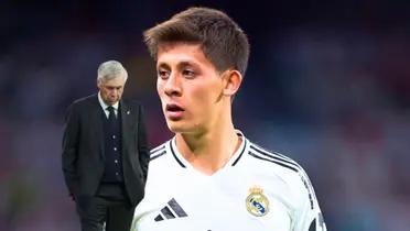 Carlo Ancelotti y Arda Güler Foto: Goal y Marca