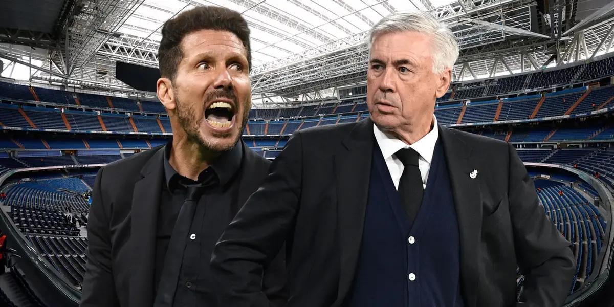 Cholo Simeone y Carlo Ancelotti