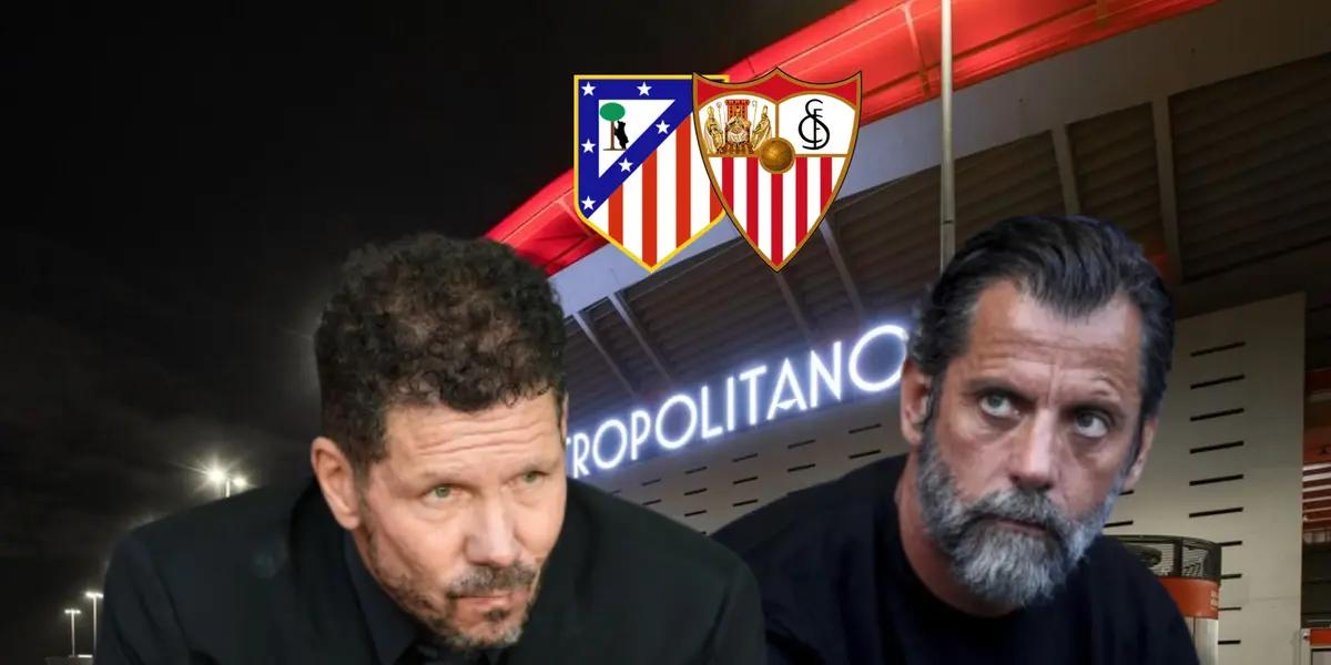 Cholo Simeone y Quique Setién