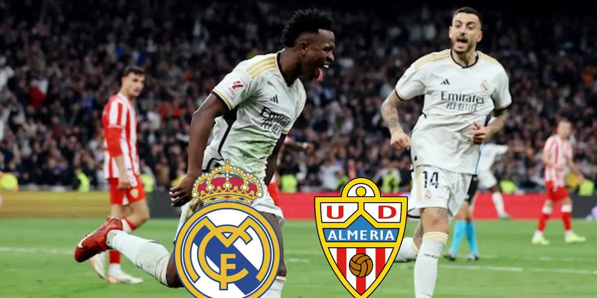 Con suspenso, el Real Madrid logra la remontada ante el Almería por 3 a 2