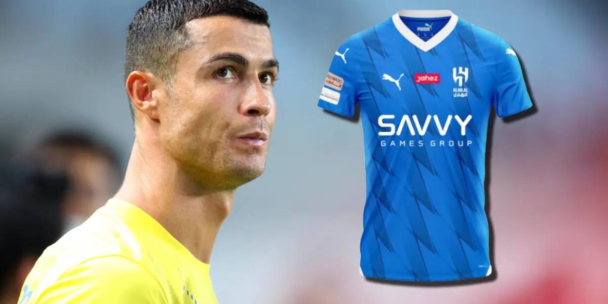 CR7 mal perdedor, se limpió sus partes con la camiseta del Al-Hilal y hay video