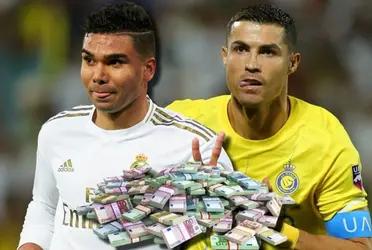 Cristiano Ronaldo podría compartir con Casemiro nuevamente, porque el Al-Nassr lo busca fichar en el 2024