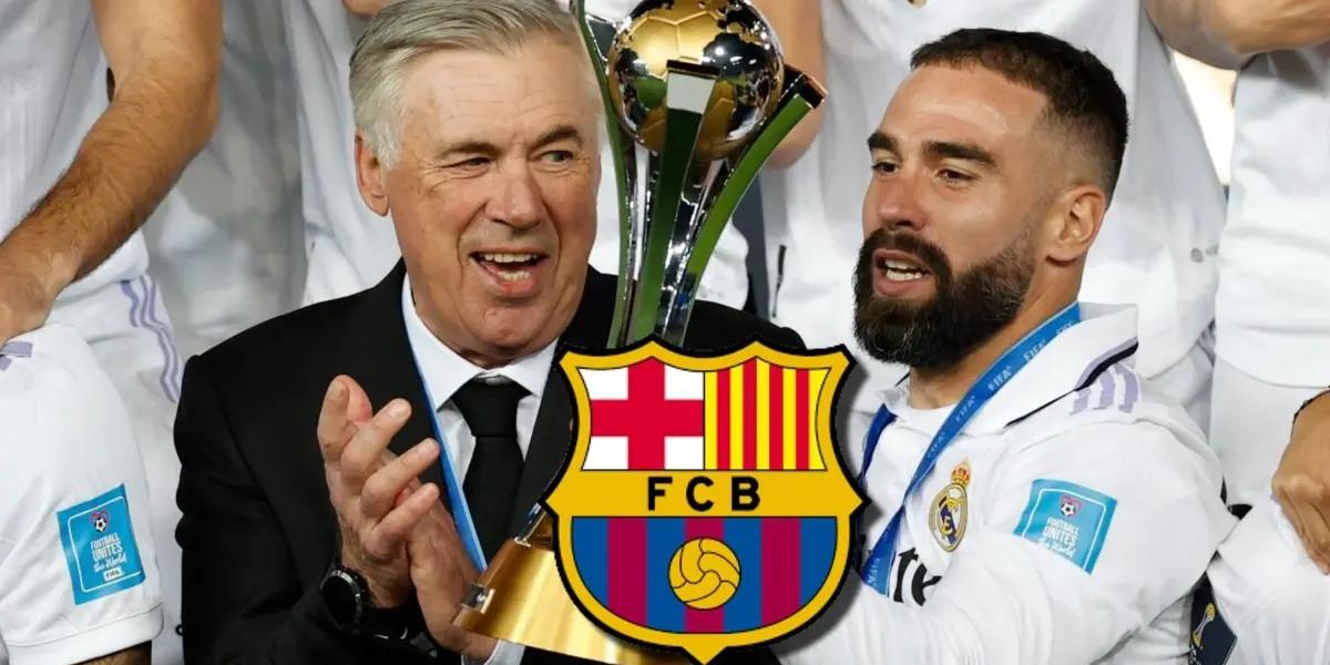 Dani Carvajal y Carlo Ancelotti