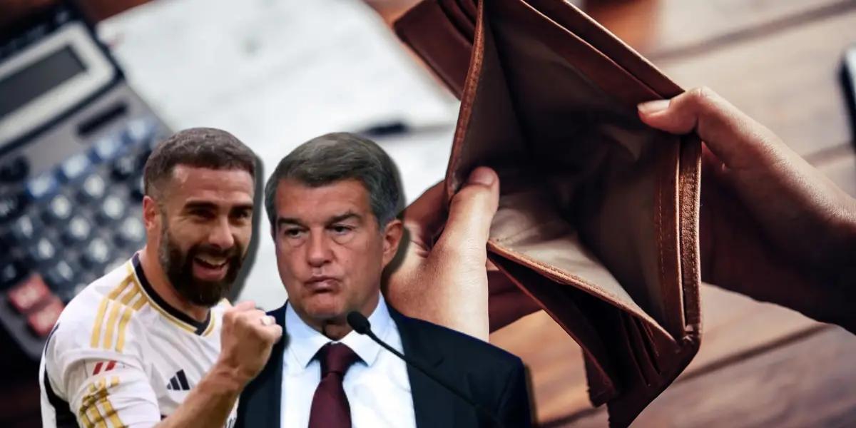 Dani Carvajal y Joan Laporta