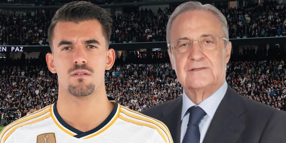 Dani Ceballos y Florentino Pérez