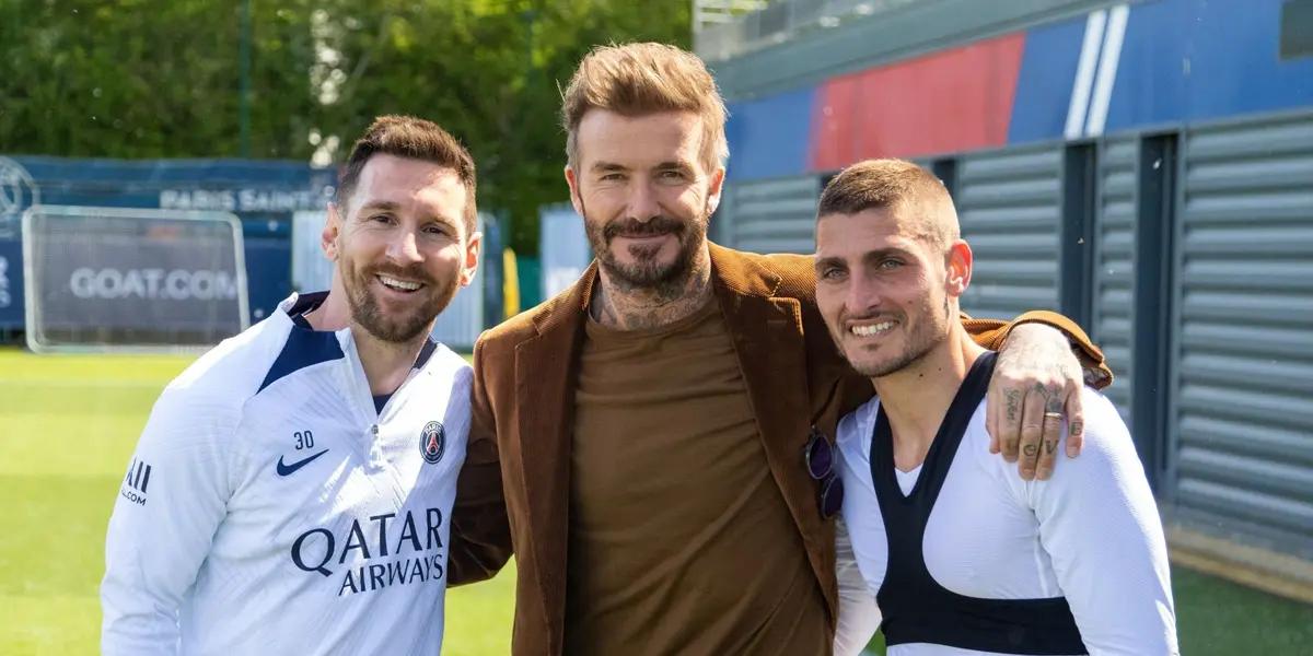David Beckham visitó a Lionel Messi y preocupa al FC Barcelona