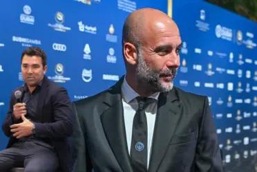 Deco y Pep Guardiola
