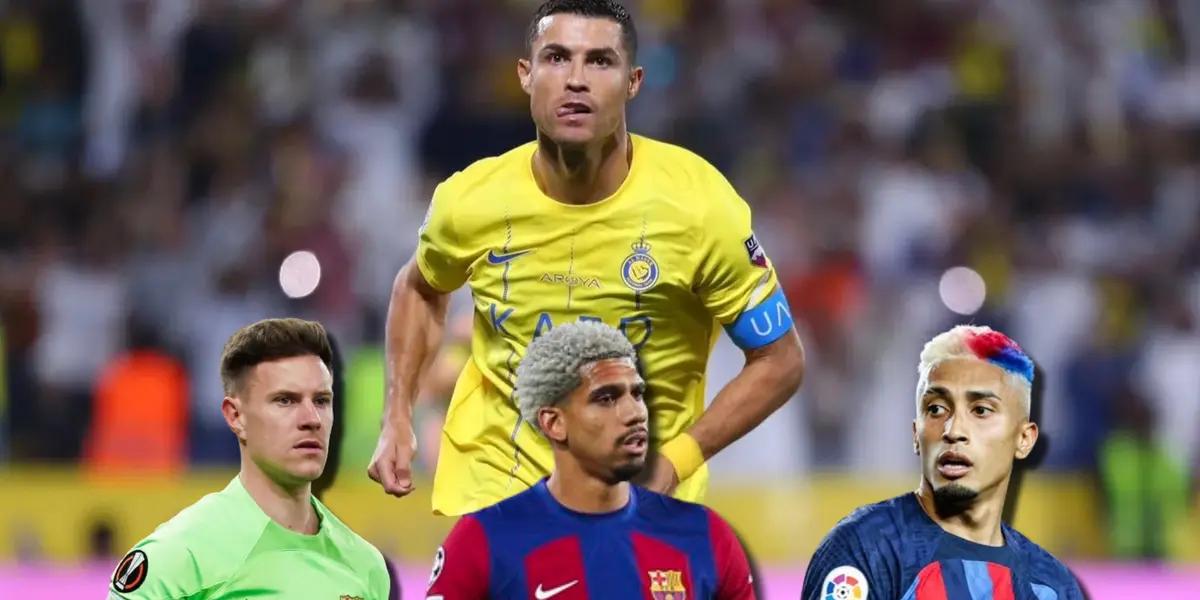 Desde Arabia, revelan que CR7 querría jugador de Barça y Al-Nassr pone 80 millones