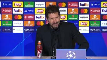 Diego Pablo Simeone en rueda de prensa bromeó sobre si pondrá el autobús en el partido