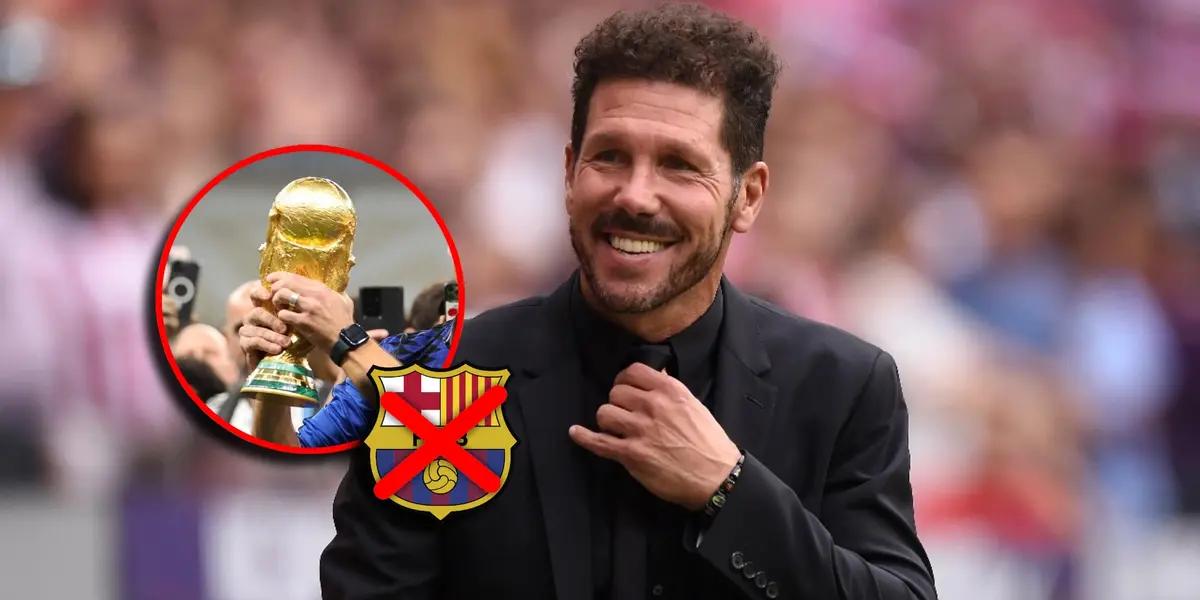 Diego Simeone, entrenador argentino del Atlético de Madrid.