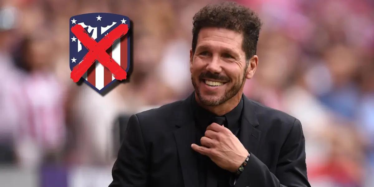 Diego Simeone, entrenador del Atlético de Madrid.