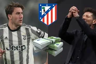 Diego Simeone ya no se obnubila por este jugador al que podrían incluir en la operación por Dusan Vlahovic