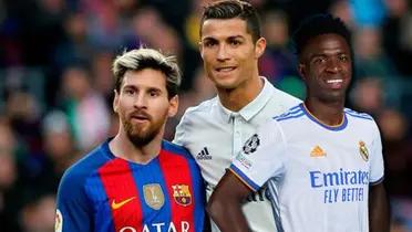 Dijo que es fan de CR7 pero así le rindió homenaje Vinicius a Messi en el Madrid