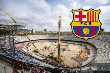 El Camp Nou en obras