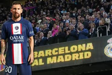 El Camp Nou nuevamente gritó el nombre de Lionel Messi ante Real Madrid, pidiendo su regreso