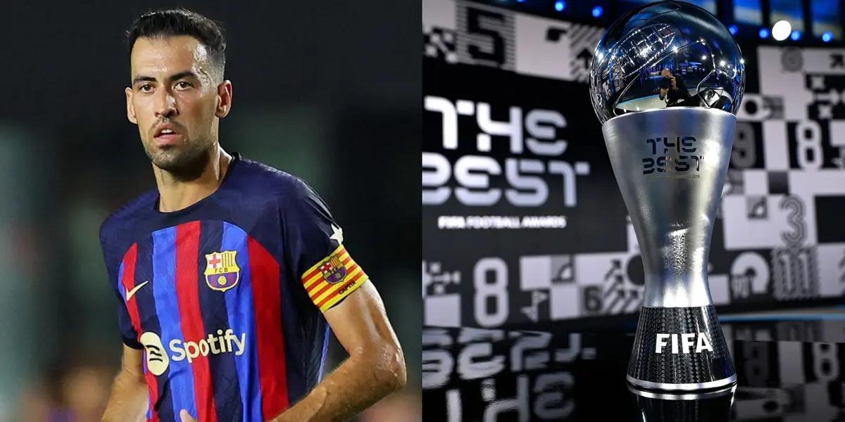 El capitán culé fue el único español de su equipo en votar en el galardón.