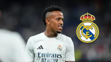 El central brasileño del Real Madrid sigue en su proceso de recuperación