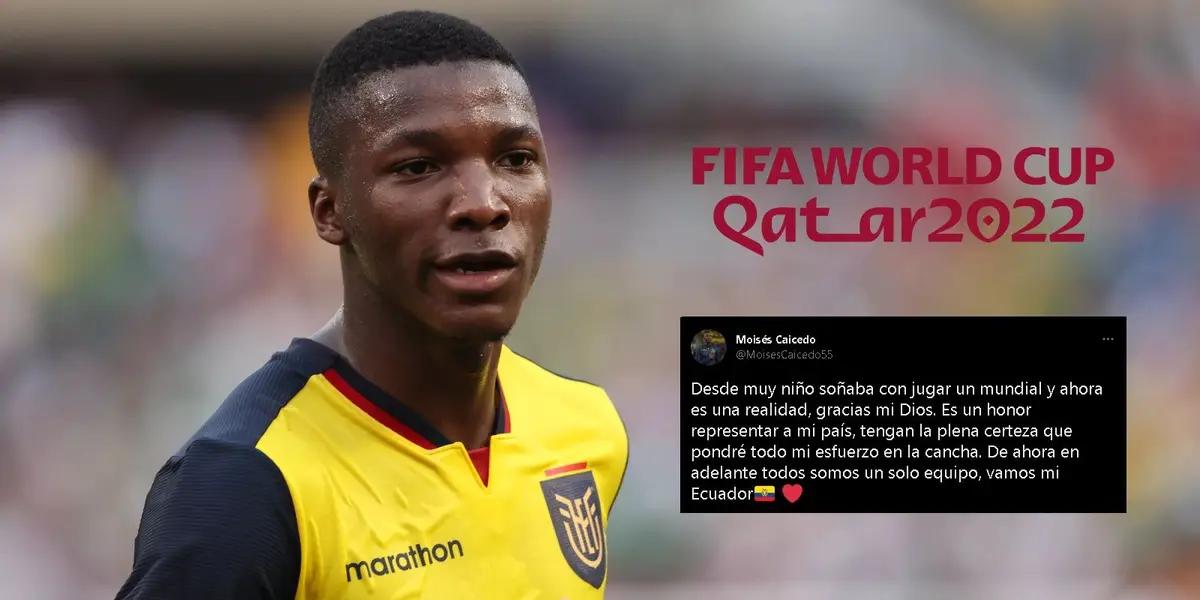 El centrocampista de Ecuador se pronunció en redes sociales luego de la confirmación de la convocatoria.