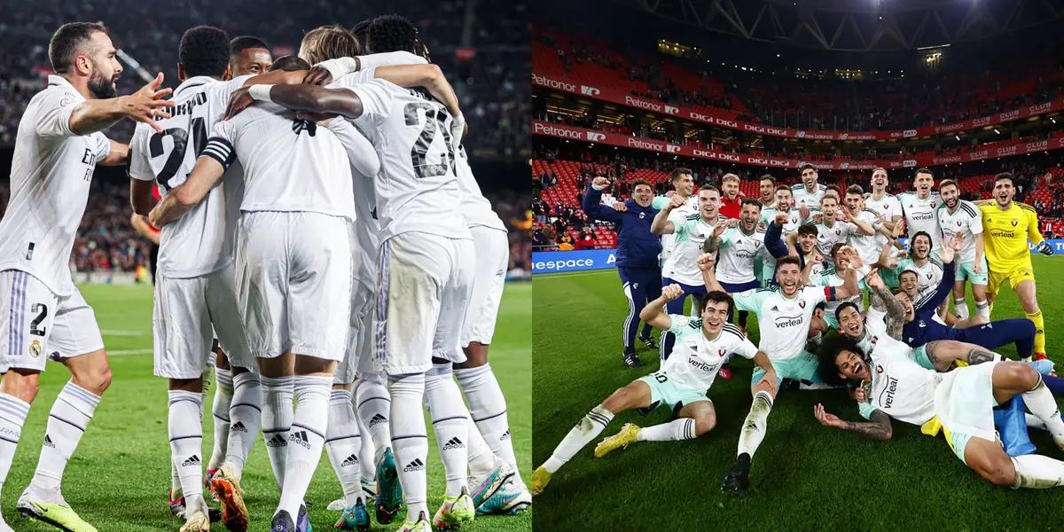 El club merengue superó ampliamente a su máximo rival y sacó boleto a la final junto al Osasuna.