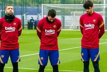 El delantero argentino no pudo contener la tristeza en el entrenamiento del Barcelona.