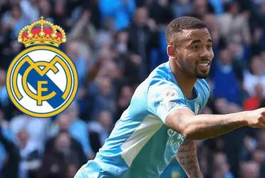 El delantero brasileño fue ofrecido para reforzar al Rey de Europa. Su contrato con el Manchester City finaliza en 2023