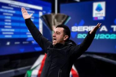 El entrenador español está muy conforme con su rendimiento, pero al parecer en el Barça lo quieren dejar ir a Italia.