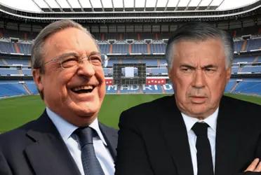 El entrenador italiano recibió una mala noticia por parte del mandatario madridista.