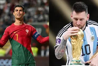 El exfutbolista del seleccionado luso prefirió al astro argentino.