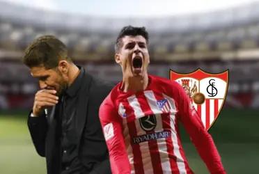 El fallo del atacante pudo darle mayor comodidad a Atleti en el compromiso ante el Sevilla en esta tarde