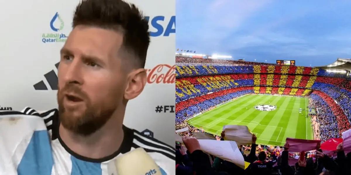 El futbolista no se motivó al estar en el patio de la casa del ‘10’.