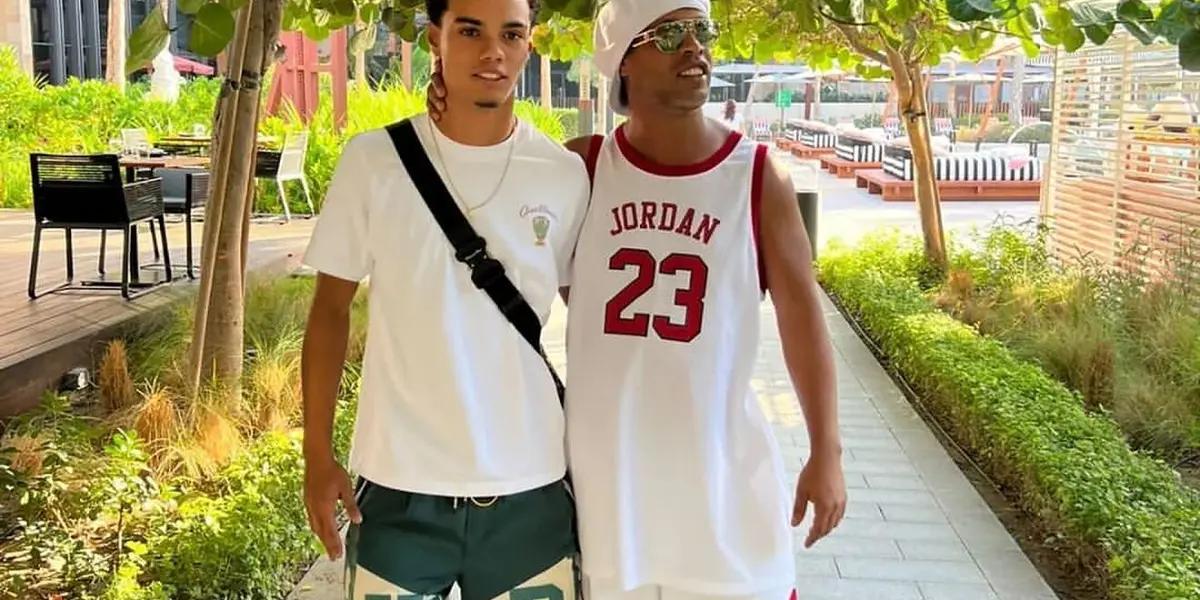 El hijo del astro Brasilero va a poder disputar un amistoso para ser visto por el Barcelona