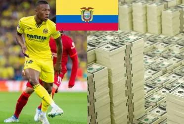 El hombre de banda del Villarreal y de la Selección de Fútbol de Ecuador está siendo seguido de cerca por varios equipos de LaLiga. nEl Submarino amarillo se frota las manos, mientras tanto.