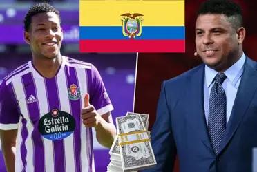 El internacional ecuatoriano es la gran esperanza del presidente del Real Valladolid para poder ser parte de la elite. Motivos.