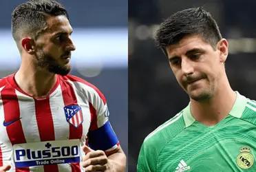 El jugador colchonero se refirió a la frase del portero del Real Madrid, quien dijo que ahora “está en el lado bueno de la historia”