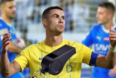 El jugador del Al Nassr no pudo sumar en la tabla de posiciones ni mucho menos en la de Pichichi