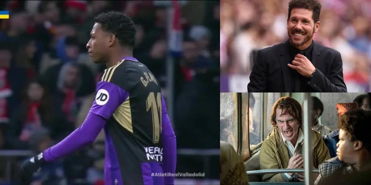 El jugador ecuatoriano hizo parte de la terrible derrota ante el equipo colchonero.