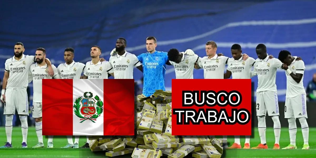 El jugador peruano que humilló al Real Madrid, ahora está en busca de un nuevo trabajo