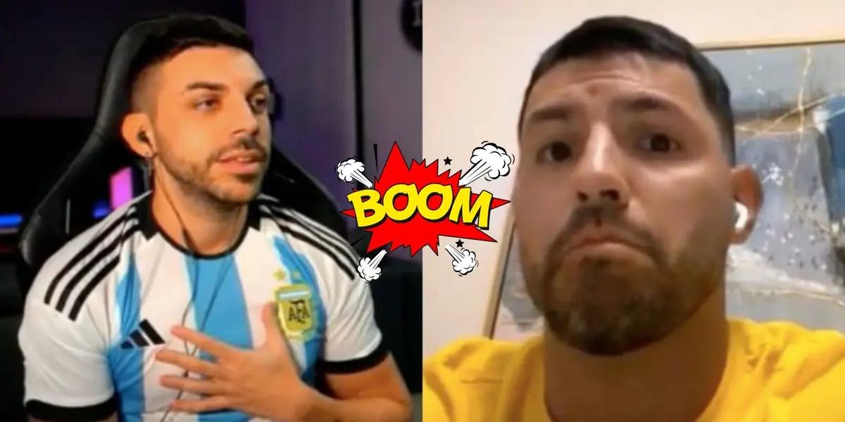 El Kun se tomó a mal un tweet del youtuber español y lo destrozó en frente de miles de personas.