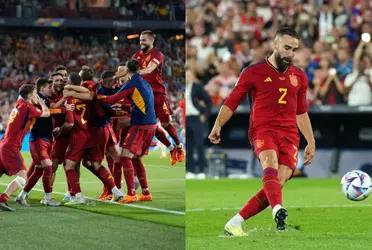 El lateral derecho español reveló porqué convirtió de esa manera.