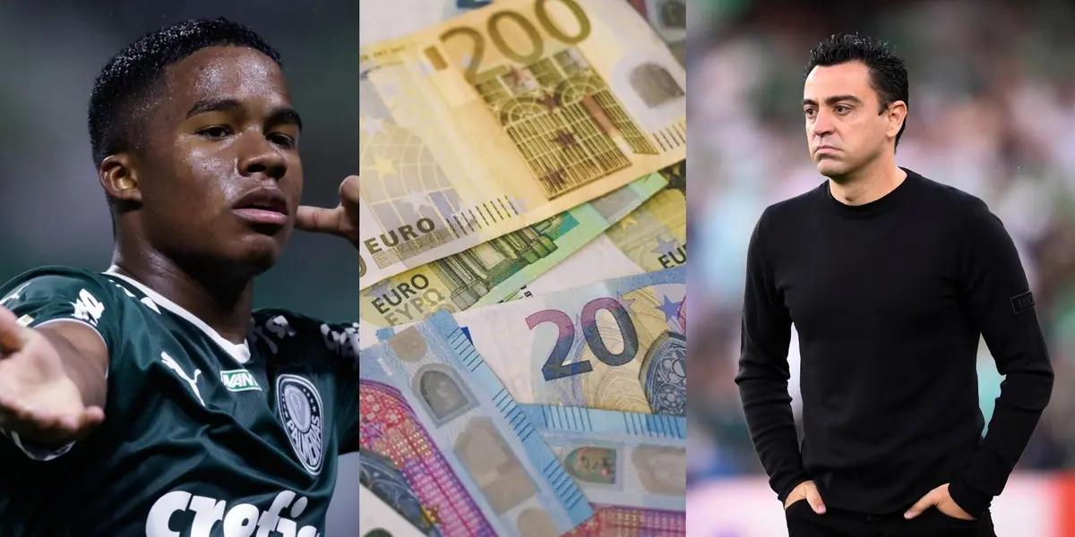 El Palmeiras pide una cifra elevada por su delantero y el Barza no estaría dispuesto tal cantidad.