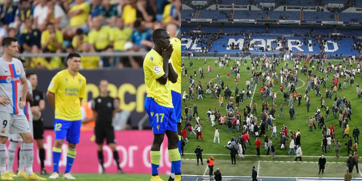 El partido entre Barcelona y Cádiz integra una acotada lista de cotejos de La Liga interrumpidos.