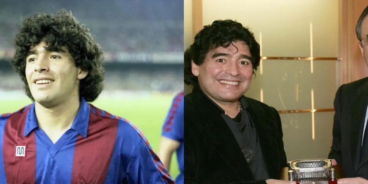 El periodista de Marca, Juan Castro, contó que Diego Armando Maradona a pesar de haber jugado en el Barcelona habría sido fanático del Real Madrid y de Florentino Pérez.