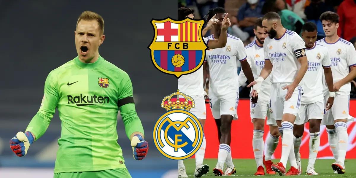 El portero alemán disfruta de su gran presente y en el derbi podría llegar a una marca histórica para su carrera.