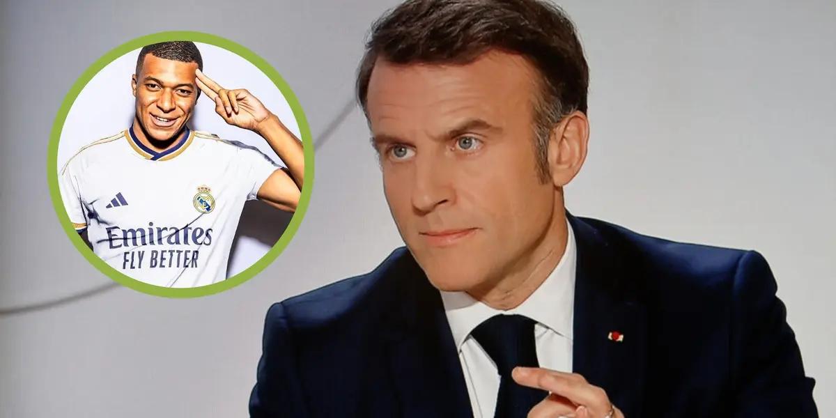 El presidente de Francia, Emmanuel Macron, durante una entrevista.