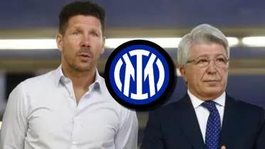 El presidente del Atlético de Madrid tiene claro lo que pasará con Diego Simeone, que sonó con fuerza para el Inter