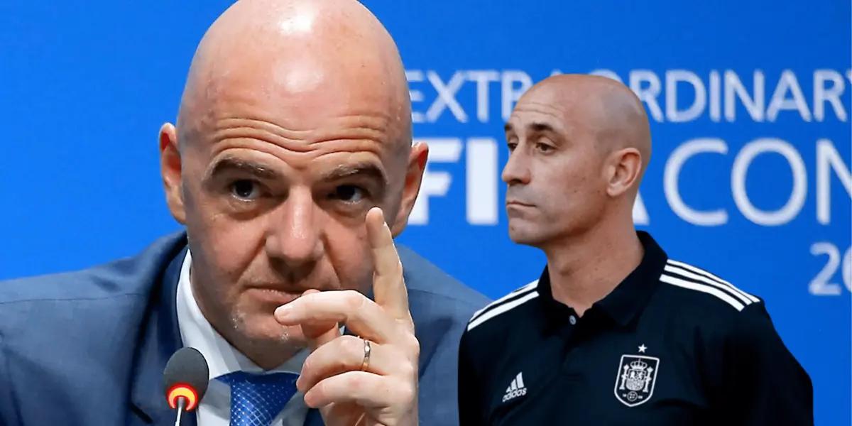 El presidente de la FIFA se refirió por primera vez de forma pública a la crisis de Luis Rubiales