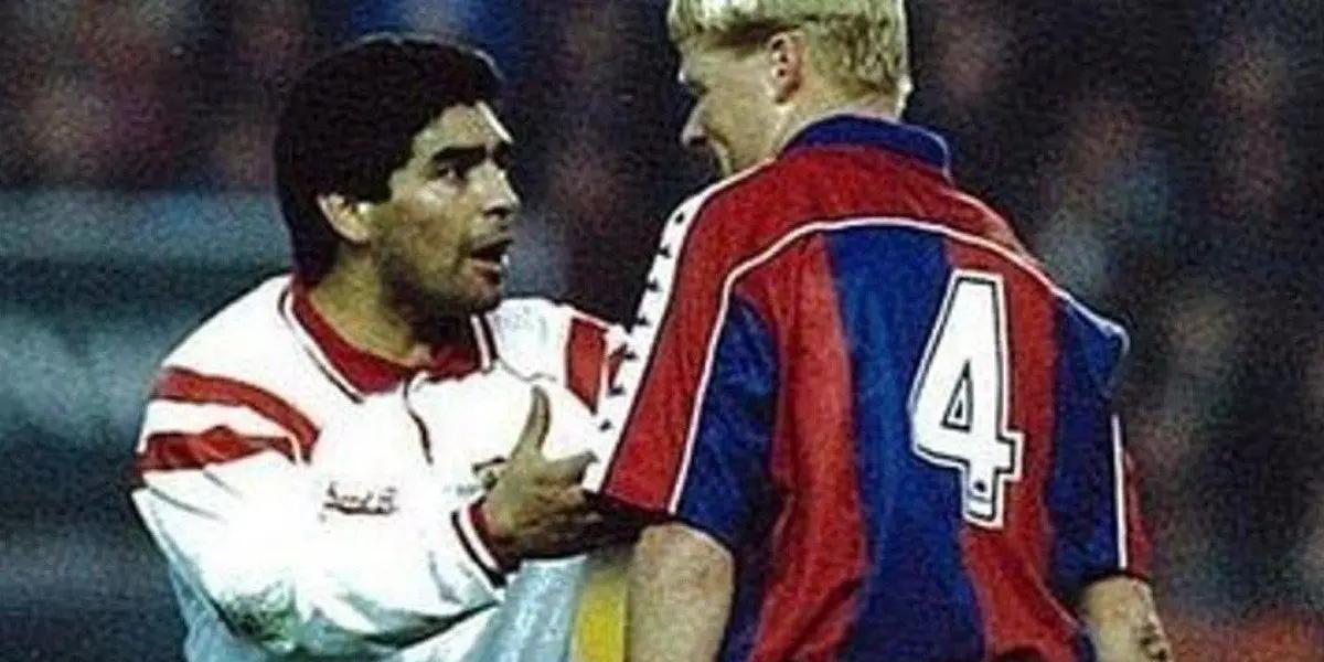 El técnico del Barcelona contó en conferencia de prensa un divertido momento junto a Diego.