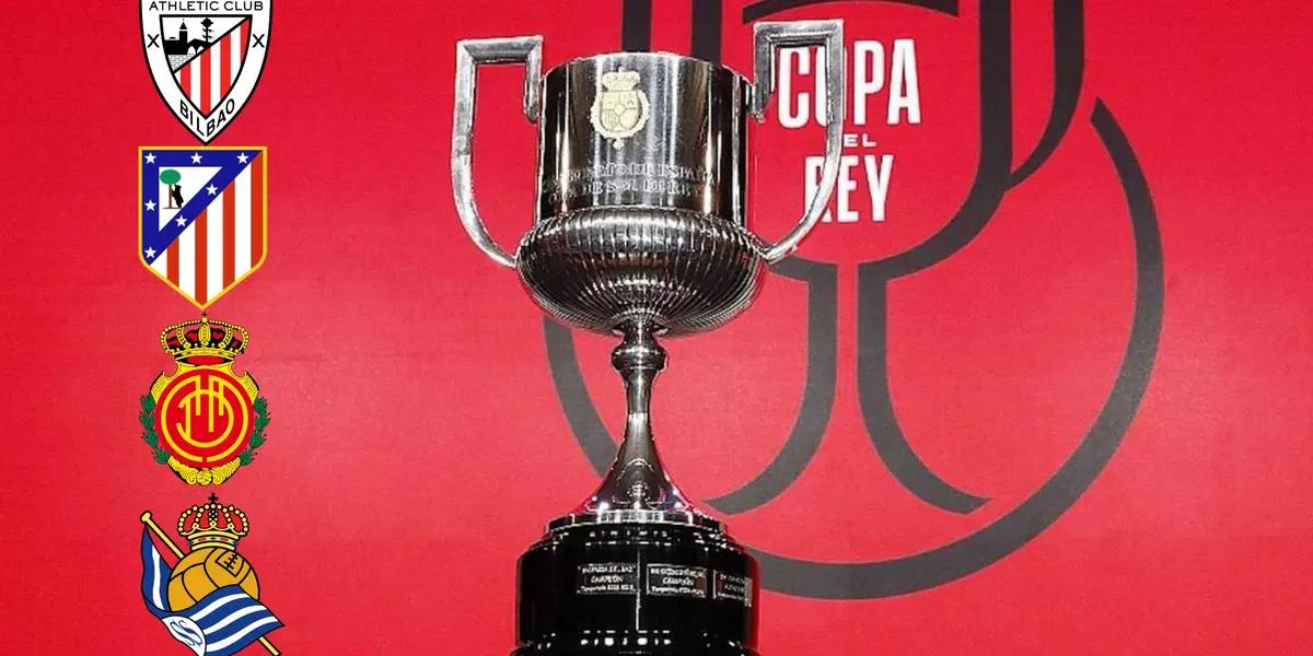 El trofeo de la Copa del Rey
