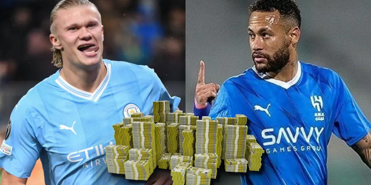 Elring Haaland de Manchester City y Neymar del Al-Hilal