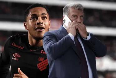 En el club culé están en constante contacto con los dirigentes del Paranaense y han tomado una decisión